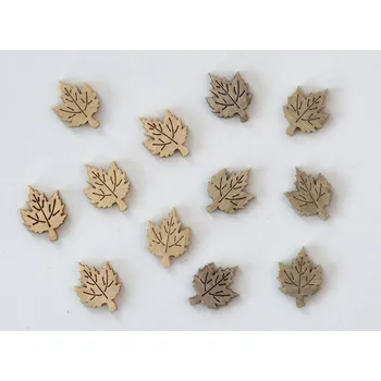 Dřevěné dekorace - Lístky 2 cm - A