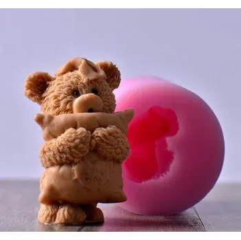 Silikonová forma - Medvídek z lásky 45 x 30 x 83 mm