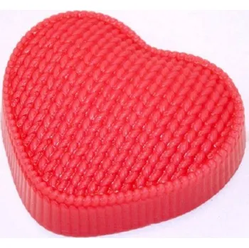 Silikonová forma - Pletené srdíčko 78 x 70 x 25 mm