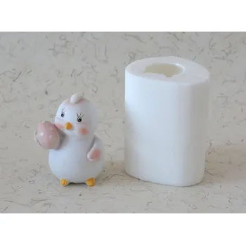 Silikonová forma - Kuřátko s vajíčkem 57 x 48 x 75 mm