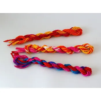 Party dekorace Spletené barevné provázky vzor A