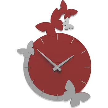 Hodiny Hodiny CalleaDesign 50-10-3-65 62 cm vínová červená