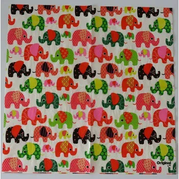 Papírový ubrousek Ubrousek na decoupage - Zvířata - Slůňata