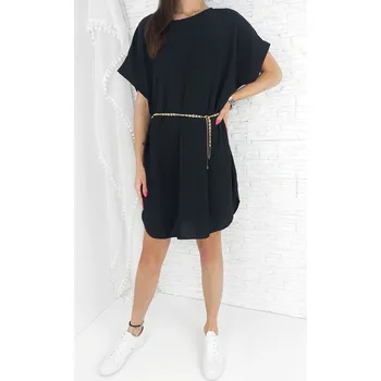 Dámské šaty Italian style Dámské černé šaty LA-3221B Velikost: XS-XL