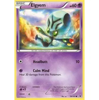 Karetní hra Pokémon NVI 054/101 Elgyem - Noble Victories Stav: Excellent, Verze: NORMAL