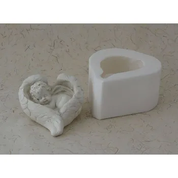 Silikonová forma - Děťátko v křídle A - 100 x 115 x 60 mm