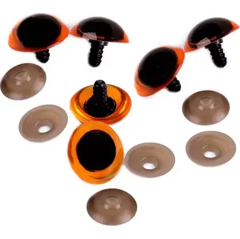 Bezpečnostní očka Jantarová 10 mm 2. jakost (Bezpečnostní očka Jantarová 10 mm)