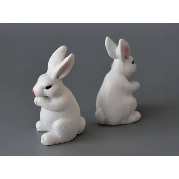Velikonoční dekorace Dekorační figurka - Bílý zajíček