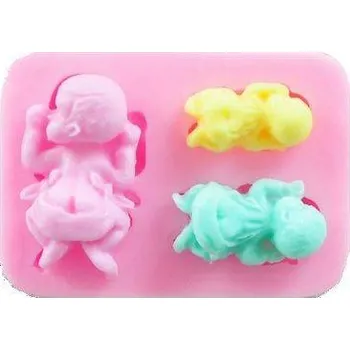 Silikonová forma - Miminka 3 ks