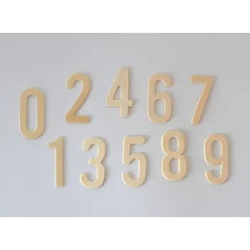 Dřevěné výseky - ČÍSLICE 0 - 9 - PŘÍRODNÍ