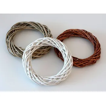 Věnec Proutěný věneček prům. 15 cm HNĚDÝ