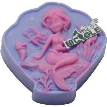 Silikonová forma - Mořská panna III - 74 x 72 x 38 mm