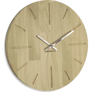 Hodiny Flexistyle z201a - nástěnné dubové hodiny