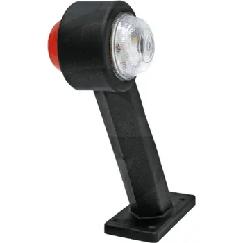 Denní svícení LED obrysové a koncové světlo 12V/24V oboustranné rovné 185 mm sklon 60° pro přívěsy