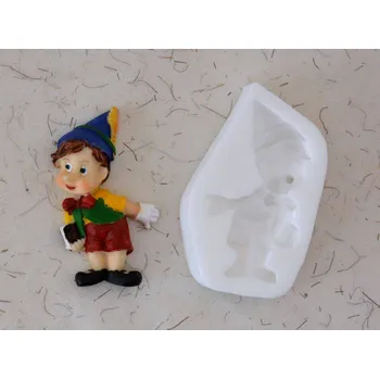 Silikonová forma - Skřítek 2D reliéf 42 x 78 x 17 mm