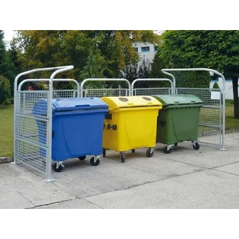Popelnice HTI Stanoviště pro 3 kontejnery síť MC-1371