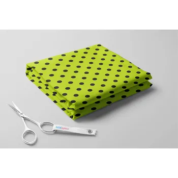 Softshell jarní, 20/9, Černé velké puntíky na světlém podkladu Barva: Zelená