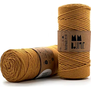 Příze MMboutique bavlněná šňůra Premium 3mm Ochre