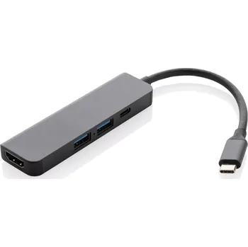 USB hub Hub s HDMI vstupem Terra z RCS recykl. hliníku - P308.652