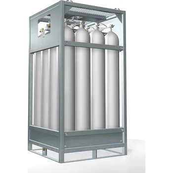 Kyslíková lahev Vítkovice Cylinders Svazek tlakových lahví 16x50L, 300 bar, pro různé plyny Druh plynu: Helium (He): W30x2 15,9 / 20,1 RH, ISO 5145 No.30