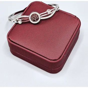 Náramek Ocelový náramek - Obruč strom ve stříbrném provedení