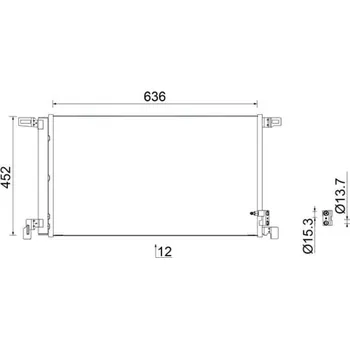 Výparník klimatizace Kondenzátor, klimatizace MAHLE AC 952 000S