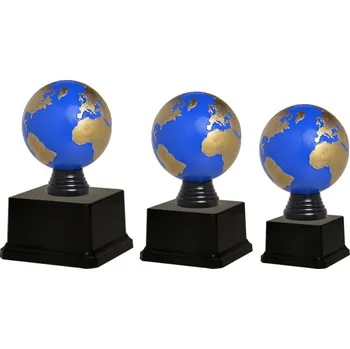 Soška - sportovní pohár - ZEMĚKOULE - PB/P501.MULTI Výška poháru: Soška C -ZEMĚKOULE- 15,5cm