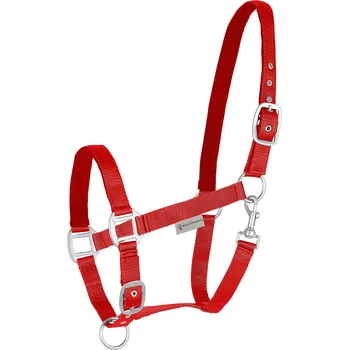 Ohlávka pro koně Waldhausen Satin červená vel. shetty