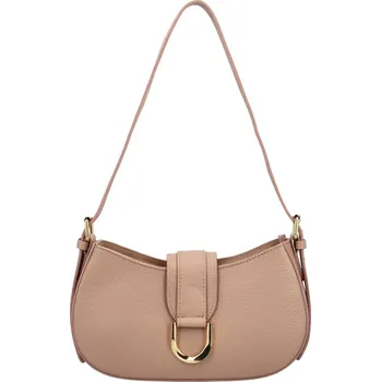 Kabelka Dámská kožená kabelka na rameno béžová - Delami Waily béžová