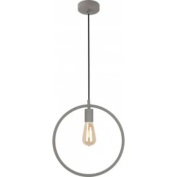 Stropní svítidlo FIJA, 2935, kruh, AC 220–240 V, 50/60 Hz, 1*E27, max. 40 W, IP20, prům. 31,5 cm, jednoduché šedé