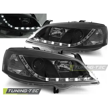 Osvětlení automobilu Tuning-Tec Přední čirá LED světla Opel Astra G (1998 - 2005) - černé 14445