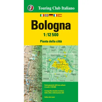 Touring Club Italiano vydavatelství plán Bologna 1:12,5 t.