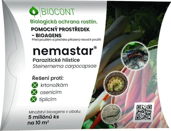 Insekticid Biocont Nemastar hlístice Steinernema carpocapsae proti krtonožkám