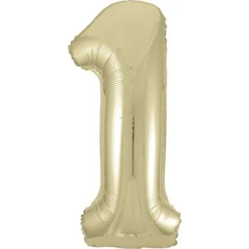 Balónek Balónek fóliový narozeniny číslo 1 zlatý 86cm 53831