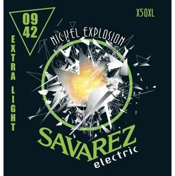 Příslušenství pro strunný nástroj Savarez Struny pro E-kytaru Nickel Explosion RoundcoreExtra-Light .009-.042 X50XL 126448
