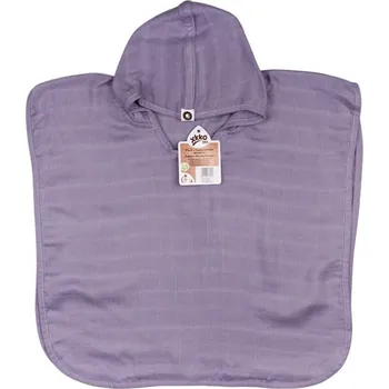 Dívčí župan XKKO bambusové mušelínové pončo BMB Colours Levander Aura vel.2