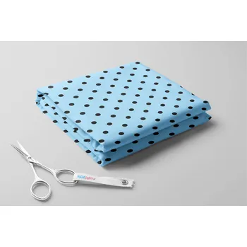 Kočárkovina, Černé střední puntíky na světlém podkladu Barva: Světle modrá