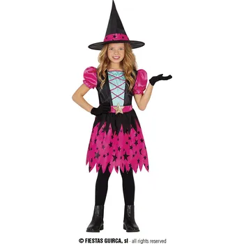 Karnevalový kostým Guirca Růžová čarodějnice dětský kostým Velikost: 3 – 4 roky