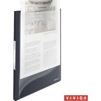 Katalogová kniha s přední kapsou Vivida, černá, A4, 40 kapes, ESSELTE