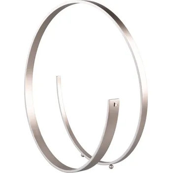 Stojací lampa Šedá LED stojací lampa s hlasovým ovládáním/s ovládáním pomocí mobilní aplikace s kovovým stínidlem (výška 75 cm) Cinardi – CINQUE ID_1615462