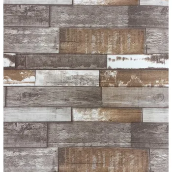 3D obklad pěnový Deska Loft brick brown (700x700mm) samolepící