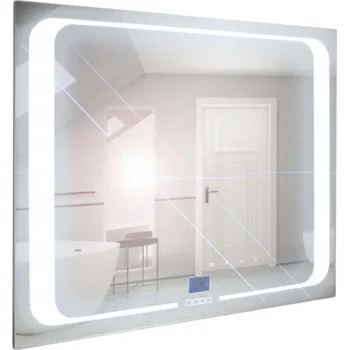 Zrcadlo A - Interiéry Zrcadlo Nikol 60x65 s led osv., dotyk. vyp., displey, vyhřívání