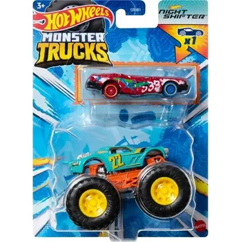 autodráha Hot Wheels® Monster Trucks s angličákem NIGHT SHIFTER, Mattel HWN36