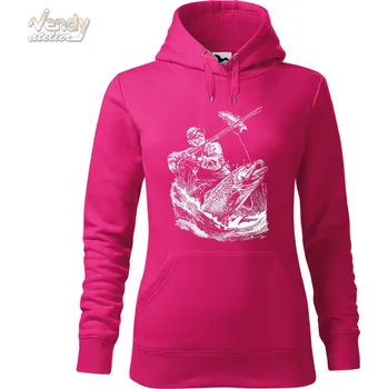 Pánská mikina Mikina - Rybář Barva: Purpurová (40), Velikost: XS, Střih: Dámské