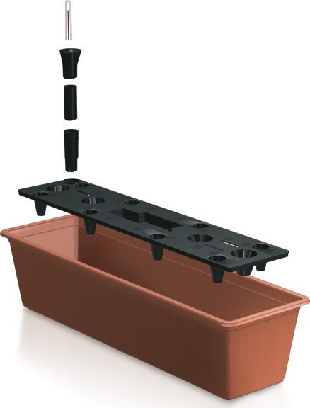 PROSPERPLAST Truhlík BALCONY CAN 60 cm + zavlažovací systém