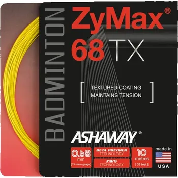 Badminton badmintonový výplet ASHAWAY ZYMAX 68 TX (10m) žlutá