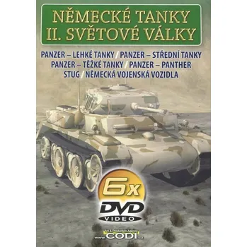 DVD film Německé tanky 2. světové války - 6 DVD (papírový obal)