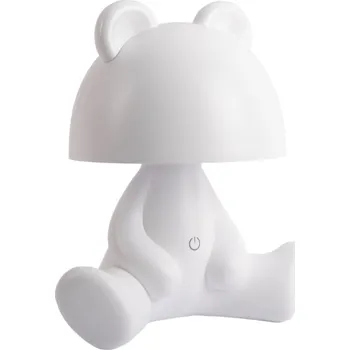 Dětské svítidlo Present time Bílá plastová dětská LED lampa Teddy 27 cm