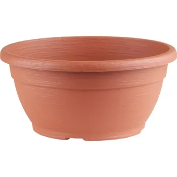 Květináč Žardina Similcotto broušená - cihlová terakota 25 cm