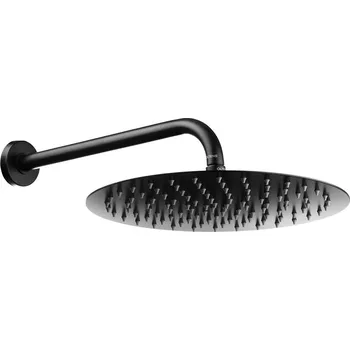 Sprchová hlavice Sada hlavová sprcha Oltens Vindel 37000300, nástěnné rameno Oltens Lagan 39400300